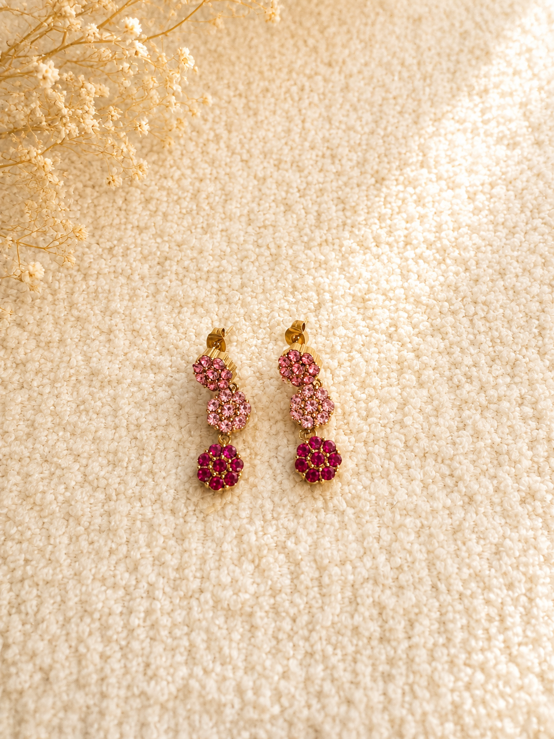 Boucle d'oreille fleur d’hortensia - Nina