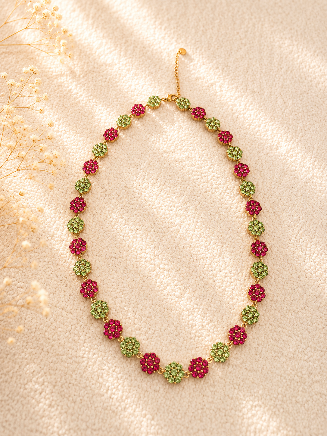 Collier fleur d'hortensia - Ovadia