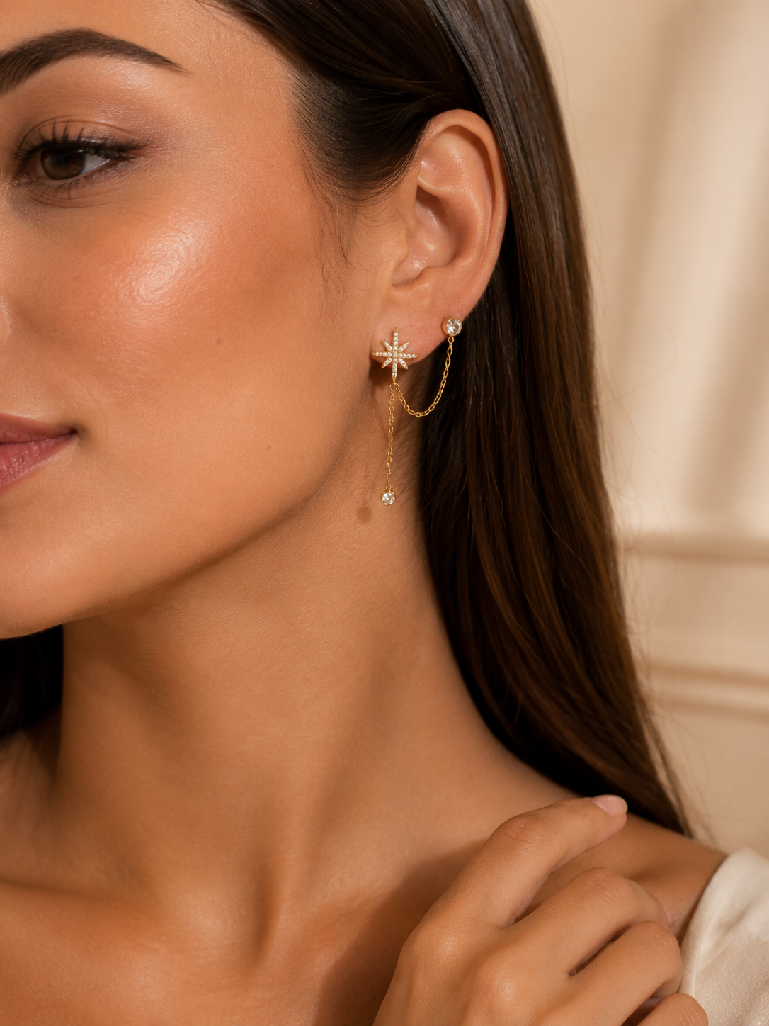 Bague d'oreille - Etoile Doré