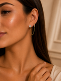 Bague d'oreille - Fleur d'Hortensia Doré